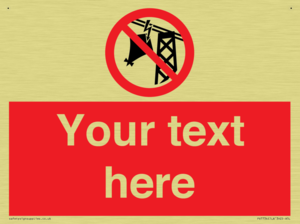 Custom prohibition do not fly kites near overhead electrical power lines